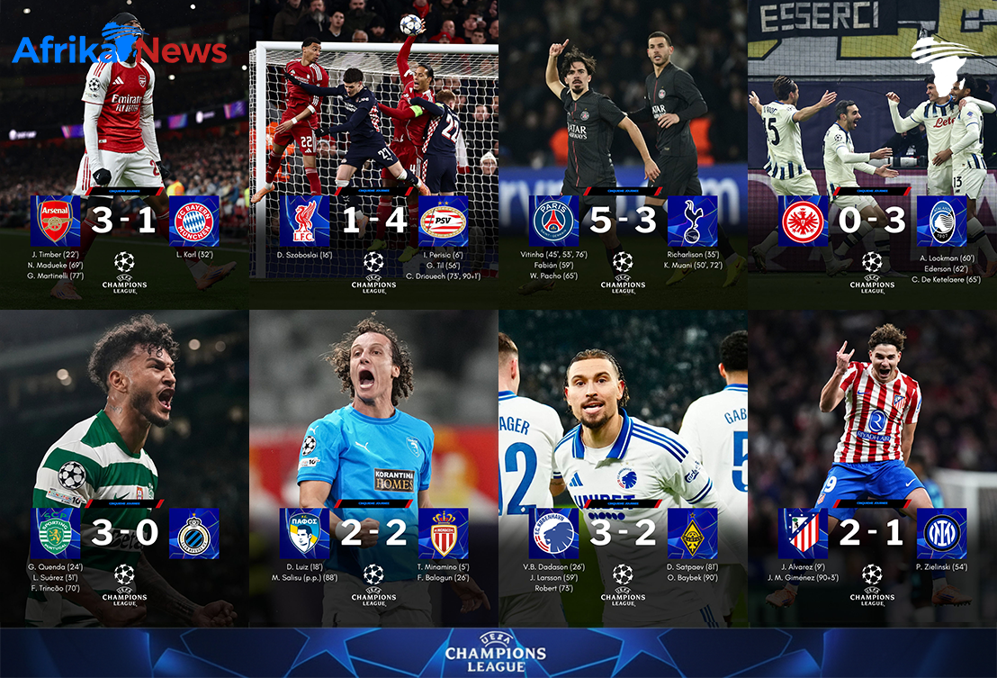 Ligue des Champions : Arsenal en tête, Liverpool chute, Vitinha s’illustre.